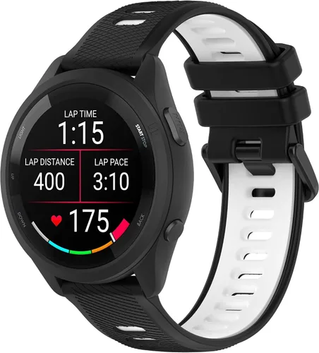 Vista 9 de Compatible con Garmin Forerunner 265S 255S Correas de reloj, correas de repuesto de silicona duraderas de liberación rápida de 18mm. Compatible