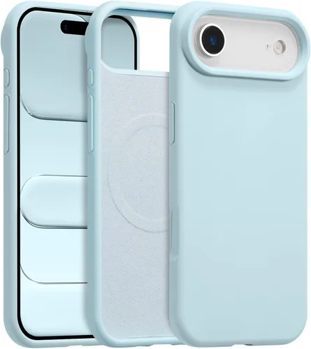 Vista 285 de Funda magnética de silicona para iPhone 13 Pro, color blanco antiguo [Compatible con Magsafe] [Forro de microfibra suave antiarañazos], funda