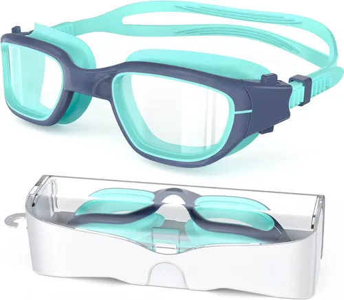 Vista 17 de Gafas de natación para niños, gafas de natación para niños de 6 a 14 años, gafas de piscina con protección UV antivaho para niños y niñas