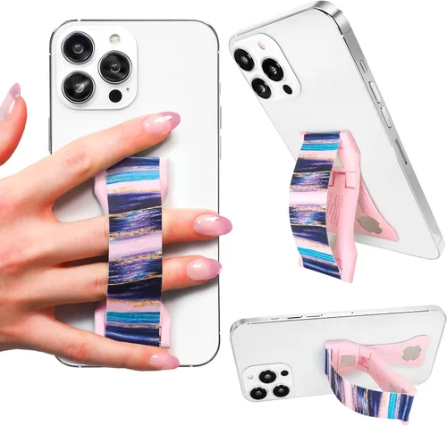 Vista 57 de LOVEHANDLE PRO Premium Phone Grip - Correa de silicona para teléfono - Soporte magnético para teléfono y soporte para teléfono inteligente y tableta