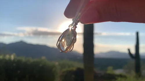 Vista 38 de 66 necklace pendant gemstones choose from moldavite, citrine, or herkimer diamond
