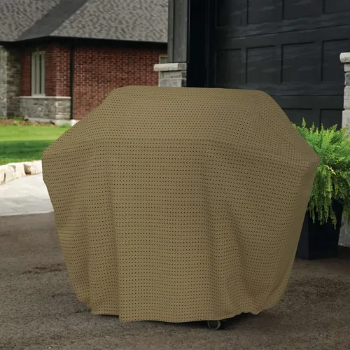 Vista 6 de Covers & all Funda para parrilla de barbacoa con elástico, 160 GSM Duro Pro tela transpirable no tejida, impermeable, resistente a los rayos UV