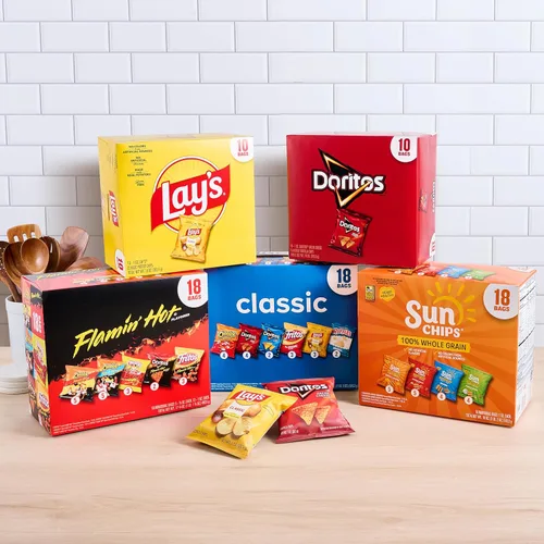 Vista 4 de Frito-Lay Doritos - Bolsas de queso Nacho Chips de tortilla, 1 oz, 10