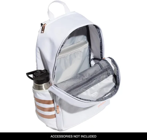 Vista 3 de adidas Classic 3S 4 Backpack, WhiteOnix GreyRose Gold, One