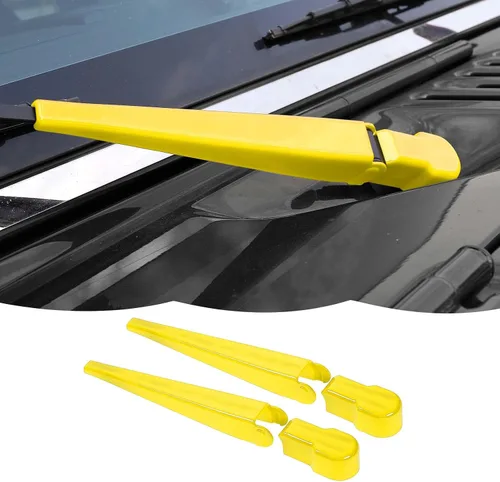 Vista 8 de RT-TCZ Limpiaparabrisas delantero, limpiaparabrisas delantero, decoración de accesorios exteriores compatibles con Jeep Wrangler JK JKU 2007-2018