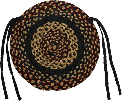 Vista 3 de La colección BlackBerry Premium Trenzada Primitivo, rústico, campestre, estilo granja Yute/algodón 30 días sin riesgo Alfombra