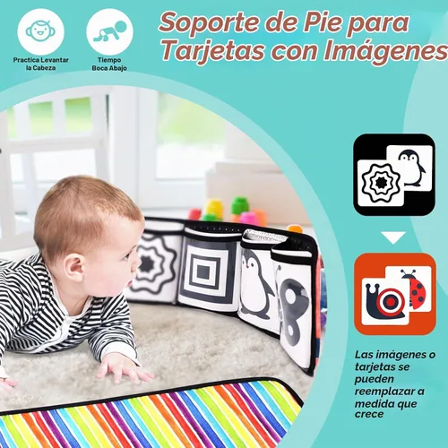 Vista 5 de vocheer Juguetes para bebés de alto contraste para recién nacidos, set