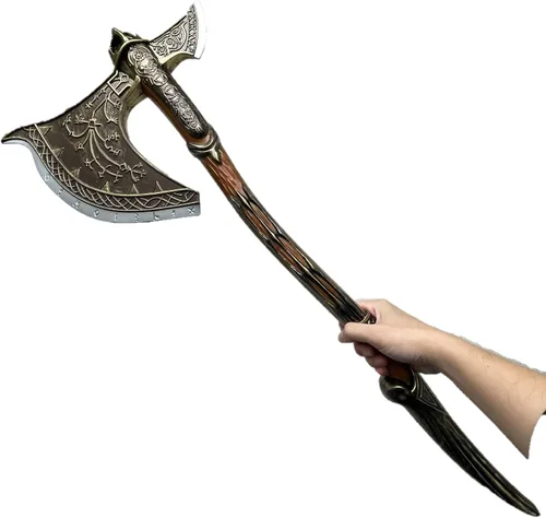 Vista 4 de Marca 36.5 "Medieval Dios Guerra Hacha Espuma Cosplay Traje Fiesta Prop 1:1 Réplica
