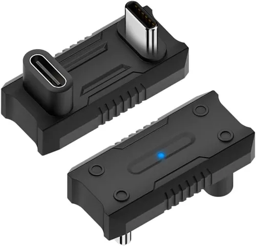Vista 13 de 10Gbps USB3.0 tipo C macho a OTG dual tipo-A y tipo-C hembra divisor de alimentación y datos con ángulo compatible con Steam Deck portátil