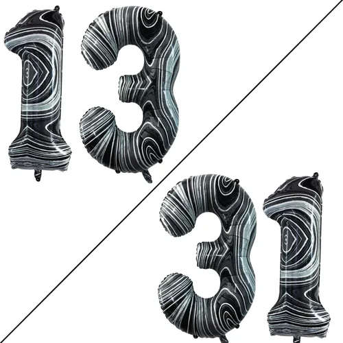 Vista 361 de Goer, conjunto de globos de papel aluminio para decoraciones de cumpleaños, globos de las letras de feliz cumpleaños y de números Oro