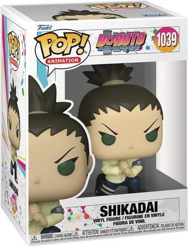 Vista 3 de POP Boruto: Naruto The Next Generation - Figura de vinilo Shikadai Funko (paquete con funda protectora de caja compatible), multicolor, 3.75 pulgadas