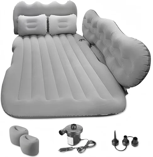 Vista 9 de Car Air Mattress Compatible with SUV Inflatable Car Back Seat Bed Portable Car Sleeping Air Mattress for Rear Seat Trunk Camping Travel