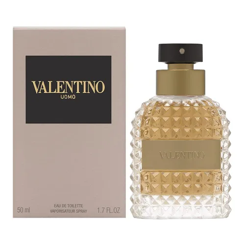 Vista 4 de Valentino Uomo Eau de Toilette Perfume en espray para hombre, 5.1 onza, Marrón claro