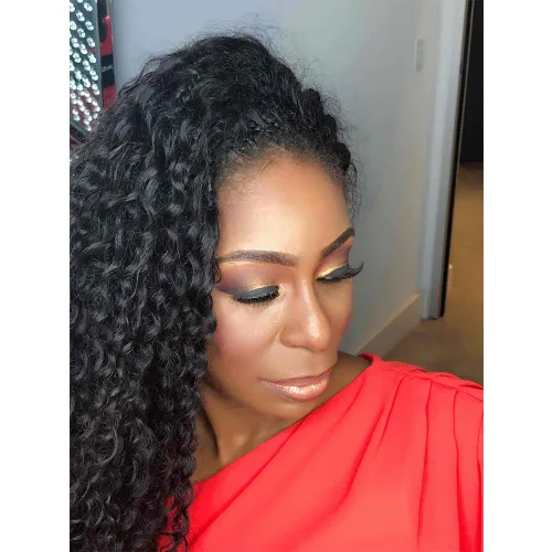 Vista 7 de Pelo ondulado profundo a granel para trenzar cabello humano sin trama, 3 paquetes de 5.29 oz brasileño