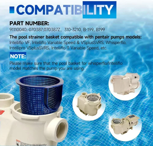 Vista 2 de 070387 Cesta de filtro de bomba de piscina, 91110040 Reemplazo de cesta de filtro de piscina para bombas Pentair Whisperflo/Intelliflo - Reemplazar