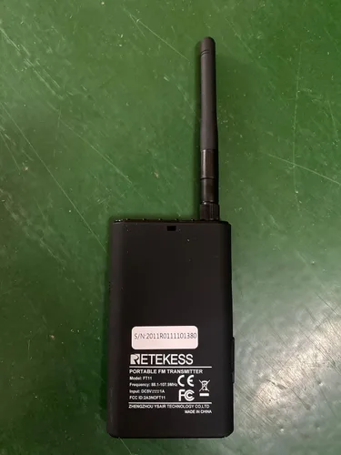 Vista 7 de Retekess Transmisor FM FT11, transmisor de transmisión FM portátil (negro) para iglesia, película de autocaravana, estacionamiento, estación