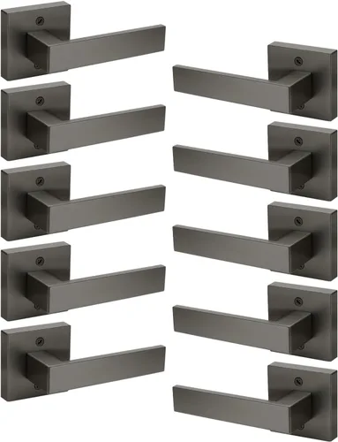 Vista 56 de KNOBWELL - Juego de cerradura con 1 picaporte resistente para puertas de una cara, ideal para puertas interiores reversibles, 0.93 libras