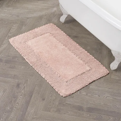 Vista 16 de Laura Ashley Ruffle tapete para baño de algodón de 17 x 24 pulgadas