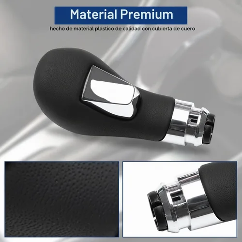 Vista 4 de Pomo para palanca de cambios de coche compatible con Buick Verano 2012-2017, color negro