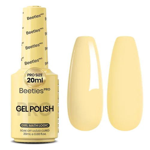 Vista 15 de Beetles PRO - Esmalte de gel blanco, color blanco de 0.7 fl oz A - Creme White Ansiedad de calma