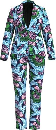 Vista 12 de XIAOHUAGUA Trajes africanos para mujer, conjunto de 2 piezas con estampado de Ankara Fs1496