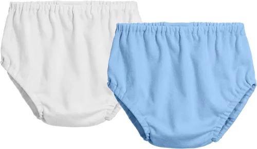 Vista 15 de City Threads Cotton Diaper Covers for Girls and Boys 2-Pack, Made in USA Baby Bloomers, Wear Over Disposable and Cloth