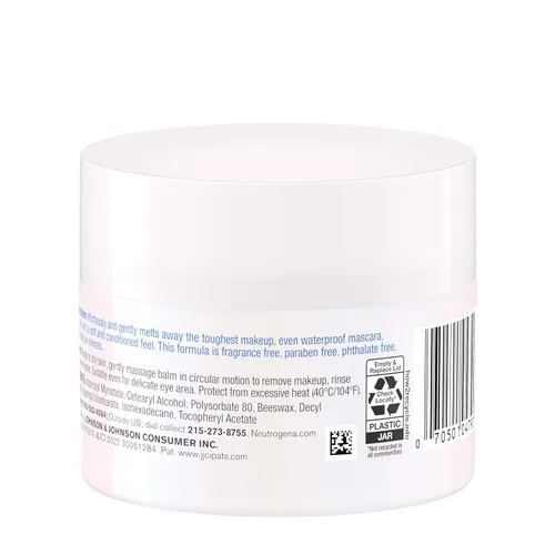 Vista 7 de Neutrogena Bálsamo limpiador de maquillaje, bálsamo limpiador facial para derretir suavemente la suciedad, el aceite, el maquillaje y el rímel