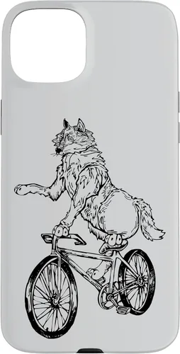 Vista 9 de Wolf Cycling Bicycle Funny Animal Cyclist Biking Bike Case for iPhone 17