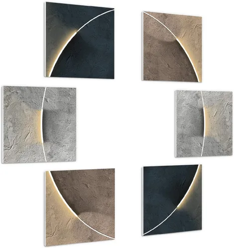 Vista 8 de Olanglab Paneles acústicos artísticos, paneles de pared absorbentes de sonido de 48 x 32 pulgadas para paneles de pared acústicos decorativos Playa B