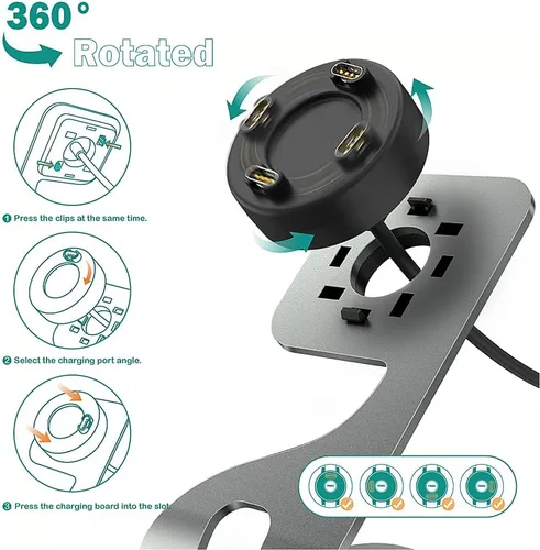 Vista 5 de Soporte Cargador TUSITA Compatible con Reloj Garmin