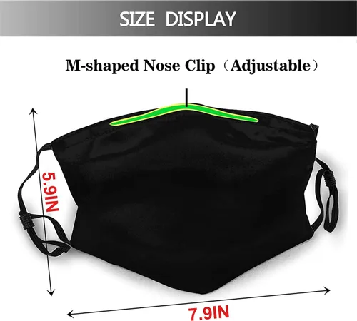 Vista 4 de Bandana reutilizable para cosplay, pasamontañas, unisex para adultos y adolescentes