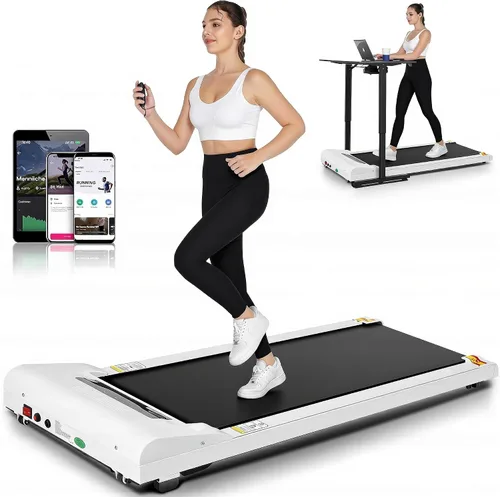 Vista 11 de Cinta de Caminar Portátil con Capacidad de 300 Libras, Cintas de Correr Portátiles para Casa y Oficina, Cinta de Correr Bajo el Escritorio