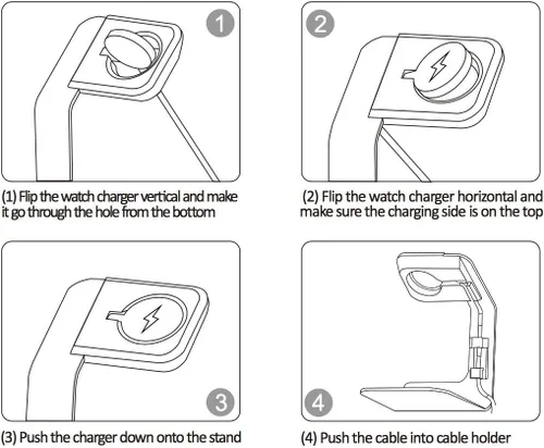 Vista 5 de Tranesca Soporte de reloj de aluminio para relojes inteligentes de múltiples marcas, compatible con Michael Kors, Fossil Gen 6 Hybird/Gen 6/Gen
