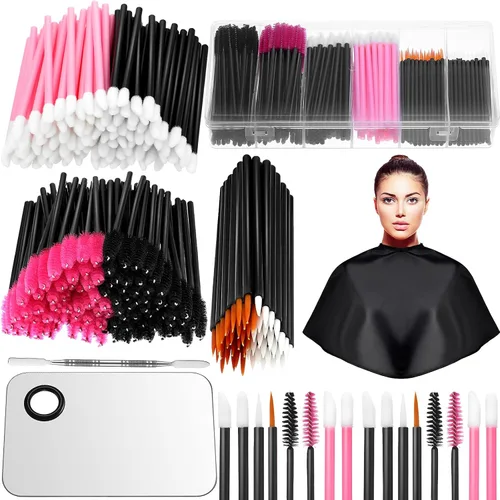 Vista 8 de Maitys - Kit organizador de 260 aplicadores de maquillaje desechables, color negro