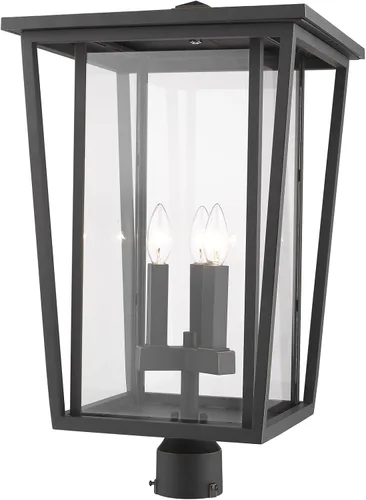 Vista 5 de Z-Lite 571PHXLR-ORB - Accesorio de montaje de poste para exteriores de 3 luces, bronce aceitado