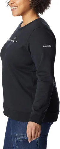 Vista 8 de Columbia Camiseta gráfica Trek para mujer, logotipo negroguión, talla 1X Plus