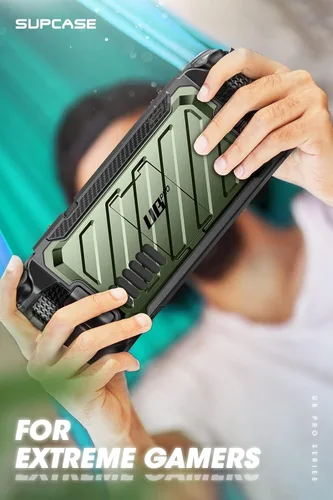 Vista 20 de SUPCASE Unicorn Beetle Pro Series - Funda para Steam Deck (2022) / Steam Deck OLED (2023), funda protectora delgada y resistente con soporte