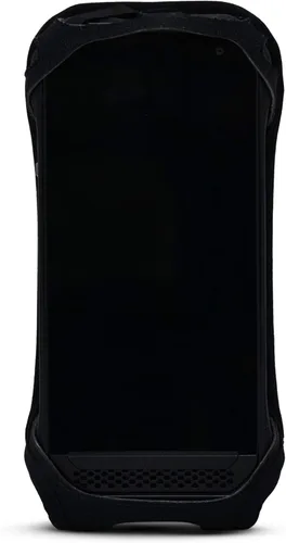Vista 2 de TurtleBack Funda ajustada diseñada para Kyocera DuraForce Ultra 5G de nailon negro resistente con clip de cinturón de metal giratorio y romántico