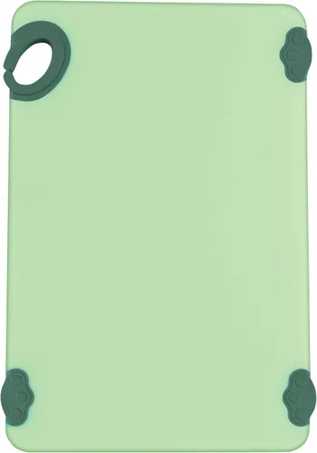 Vista 24 de Winco Tabla de cortar antideslizante con gancho, 12" x 18" x 1/2", Azul