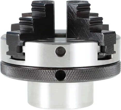 Vista 2 de kimllier Portabrocas de torno de madera de 3 pulgadas y 4 mandíbulas, mandril de torno de madera de 1 pulgada x 8TPI, accesorios de torno de madera