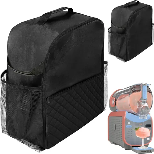 Vista 7 de Bolsa organizadora para Ninja SLUSHi Slushie Machine FS301 y FS299, para Ninja Slushie cubierta de polvo Accesorios Patrón de diamante Frozen Drink