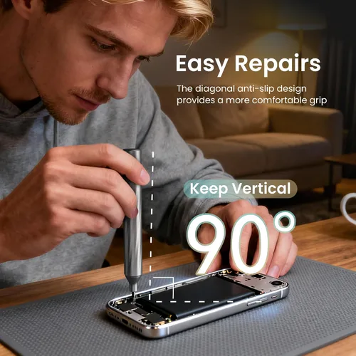 Vista 4 de JOREST Juego de destornilladores de precisión 32 en 1, regalos de herramientas para hombres, papá y él, herramienta de reparación