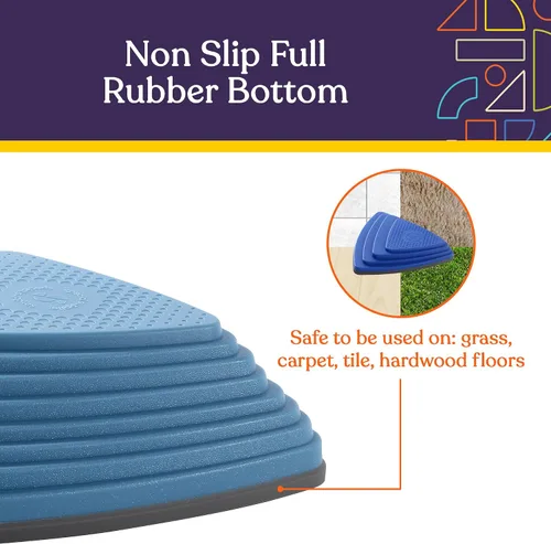 Vista 3 de Special Supplies Stepping Stones for Kids Indoor and Outdoor Balance Blocks Promote Coordination, Balance Strength Child Safe Rubber, Non-Slip Edging