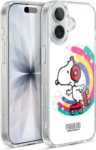 Vista 207 de Head Case Designs Funda de gel con licencia oficial de Peanuts Beach Surf Snoopy Boardwalk Airbrush [protección de grado militar] compatible