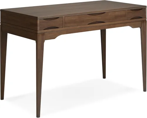 Vista 18 de SIMPLIHOME Harper 48" Wide Solid Wood Writing Desk in Black