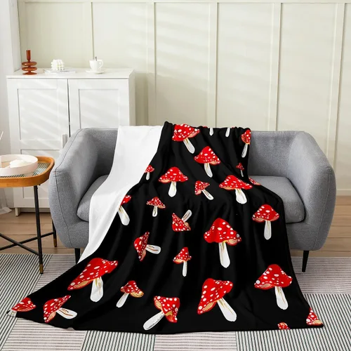 Vista 15 de Manta de Franela de Polilla de la Muerte para Niños, Niñas y Adultos, Manta de Vellón Gótica de Calavera de la Muerte Manta Térmica, Manta Bohemia