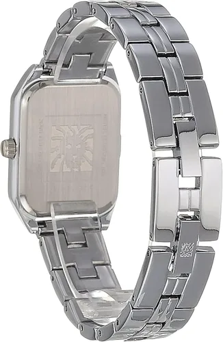 Vista 5 de Anne Klein - Reloj de pulsera para mujer, PlateadoNegro