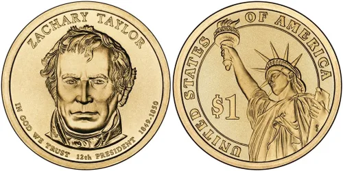 Vista 3 de 2009 P&D Zachary Taylor Presidencial Dollar Set