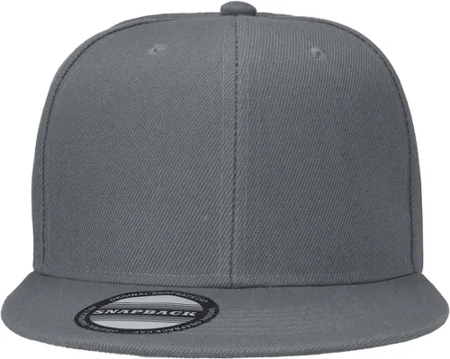 Vista 5 de Gorra clásica Snapback estilo Hip Hop plana en blanco, color sólido, tamaño ajustable