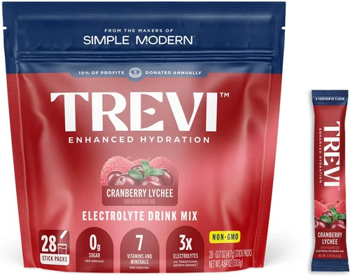 Vista 12 de TREVI Electrolytes Powder Packets, Sugar Free Hydration, Frost 20 Pack